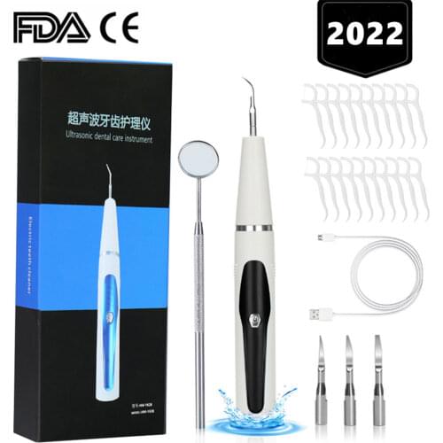 5 Modes Portable Ultrasonic Electric Dental Scaler USB Whitening Tooth Calculus Remover Oral Hygiene Smoke Stains Tartar Cleaner