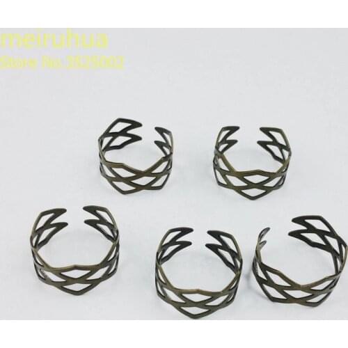 30pcs/lot antique bronze Adjustable ring DIY Ring Base Setting for Blank Jewelry Making 172801