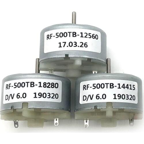 RF500TB12560 14415 18280 DC motor warning light motor squirt humidifier 3V6V12V micro motor
