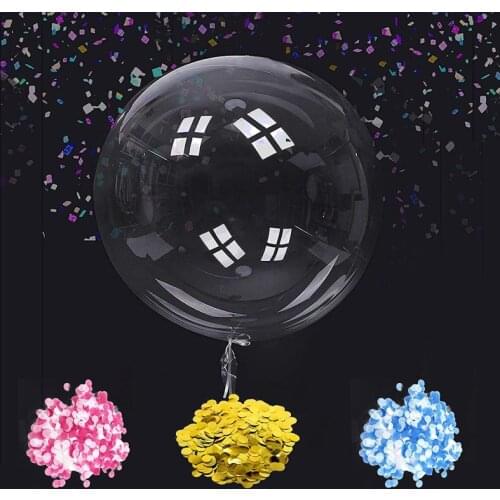 5pcs 18/20/24/36inch Transparent Bobo Ballons Printable Words Christmas Wedding Birthday Party Decorations Clear Helium Balloons