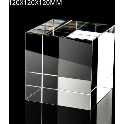 Crystal Glass Prism Cube Children Photography Prism Glass Cube Crystal Cube Artificial Crystal Creative Photo Prism Cube Prism