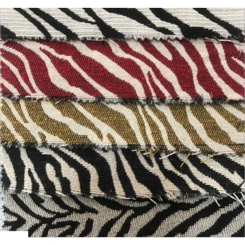 Leopard yarn dyed jacquard fabric for decorative cloth cushion case bag shoes hat dress DIY sewing material by the yard