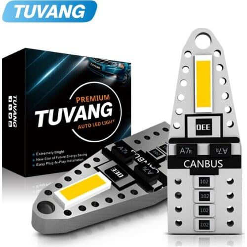 W5W LED Bulb T10 LED Lamp CANBUS Car Lights 7080 LED Chip SMD White 194 168 Clearance Lights Reading Interior License Plate Lamp