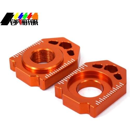 Motorcycle CNC Rear Block Chain Adjuster For KTM SX SX-F XC XC-F EXC EXC-F XC-W XCF-W 85 125 150 200 250 300 350 400 450 500 530