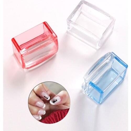 Mirror Nail Stamper Clear Silicone Head Manicure Scraper Polish Transfer Template Kits Nail Art Stamping Plate