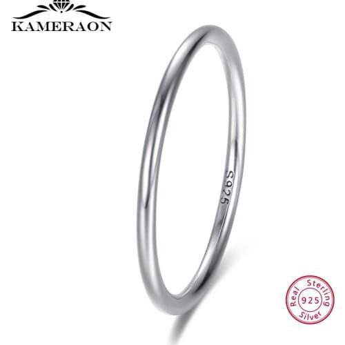 925 Sterling Silver Ring Womens Minimalist Round Jewelry Dainty Ring Fashion Ring Gifts for Women Ring Personality