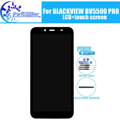 BLACKVIEW BV5500 PRO LCD Display+Touch Screen 100% Original Tested LCD Digitizer Glass Panel Replacement For BV5500 PRO