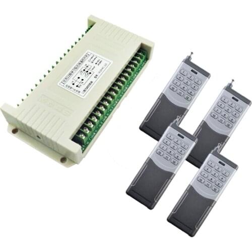 0-2000m AC 220V 12 CH 12CH RF Wireless Remote Control LED Light Bulb Switch System Receiver + Transmitter for the light