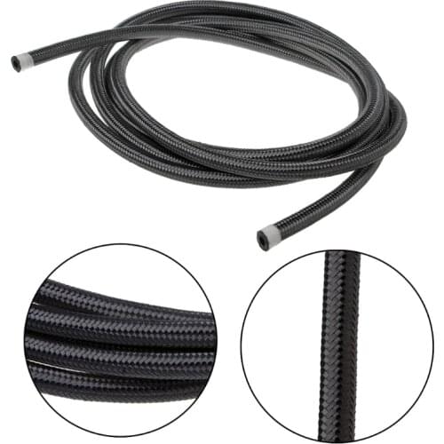 1M Nylon Steel Braided Brake Gas Oil Fuel Line Hose AN4 AN6 AN8 AN10 2018 NEW