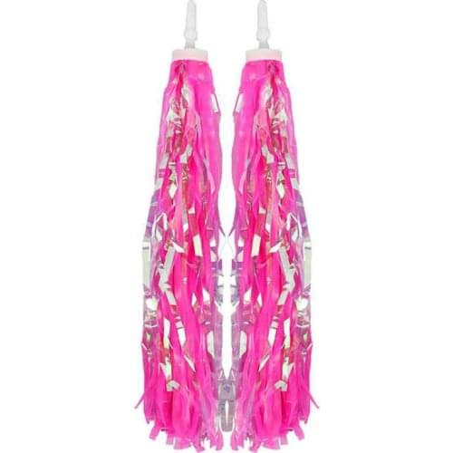 1 Pair Kids Boy Girl Bicycle Bike Handlebar Sparkle Streamers Tassles Decoration