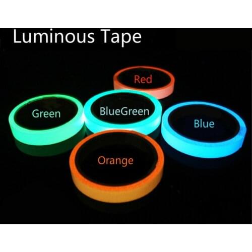 1cm*50cm Luminous Tape Self-adhesive Warning Tape Night Vision Glow In Dark Safety Security Home Decoration Tapes