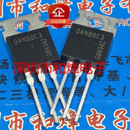 10PCS 04N80C3 SPP04N80C3 TO-220 800V 4A 100% New&original