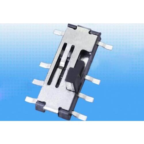 20pcs MSS-23C02(2P3T) Slide Switch 8 Pin Mini Toggle Switch Toggle Switch 2 Position 3 DPDT SMT Vertical
