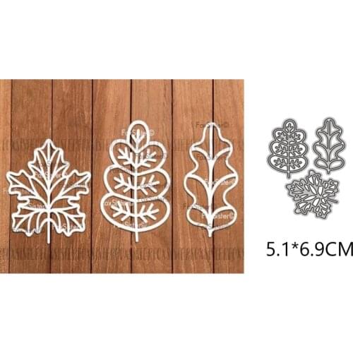 2021 Leaves New Metal Cutting Dies Photo Album and Planner Die Cut Scrapbooking For Crafts Card Making no Stamps