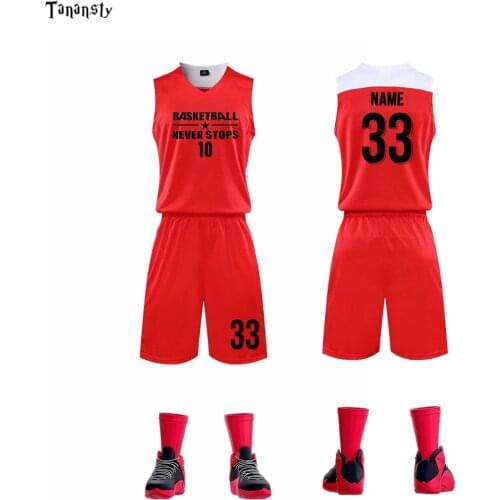 2021 Mens basketball jerseys set adults blank Version sports Uniforms college Personalized shirts vest Custom name logo suits