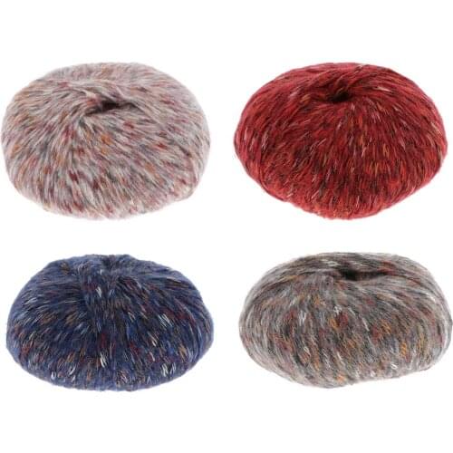 50g Wool Yarn for Knitting, Crocheting - for Garments, Scarves, Hats