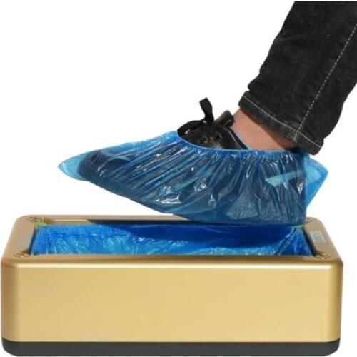 Automatic Shoes Cover Dispenser Household Stepping Disposable Booties Maker Anti Droplet Dust Machine Shoe Cover For Home Office