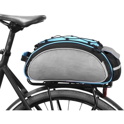 13L Bicycle Luggage Carrier Bag MTB Trunk Rear Seat Shelf Rack Pannier Mountain Cycling Storage Shoulder Hand Carry Bags 14541