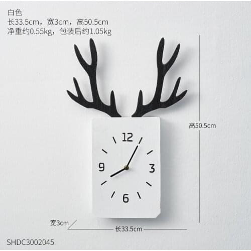 Nordic Digital Wall Clock Modern Design Silent Unique Rural Wall Clock Minimalist Living Room Duvar Saat Home Decortion WF50WC