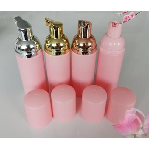 1pcs 60ml Pink Plastic Foam Pump Refillable Empty Cosmetic Bottle Lashes Cleanser Soap Dispenser Shampoo Bottle