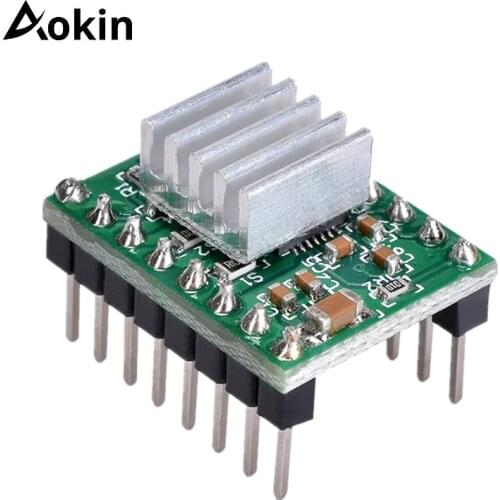 Aokin Reprap Stepper Driver A4988 Stepper Motor Driver With Heatsink For Reprap Pololu 3D Printer Green Blue 3d Printer Parts