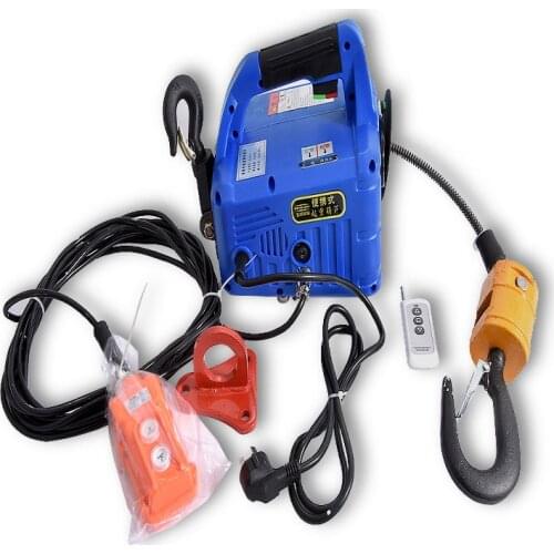 220V 1500W 3 In 1 Electric Hoist Remote Control Traction Hoist Mini Hoist Hanging Tensioning Machine 100KG/200KG/300KG/500KG