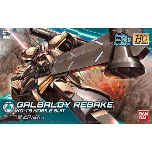 BANDAI gundam HGBD 010 1/144 GALBALOY Reback model kids assembled Robot Anime action figure toys