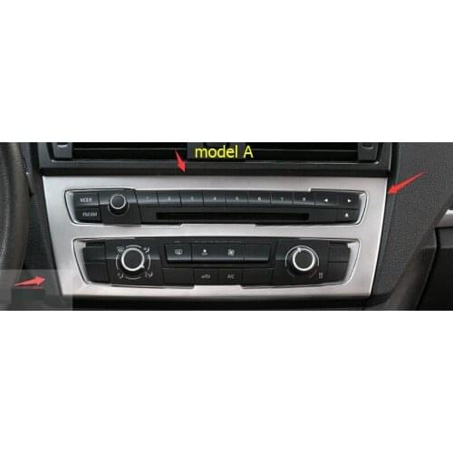 Interior For BMW 1 Series 116i 118i F20 Stainless Steel Center Console Air Conditioning Switch CD Panel Cover Trim