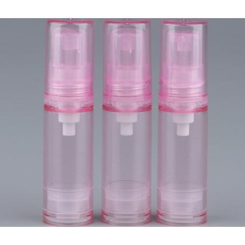 3 Pieces Travel Empty Airless Pump Bottle Lotion Cosmetic Containers Plastic