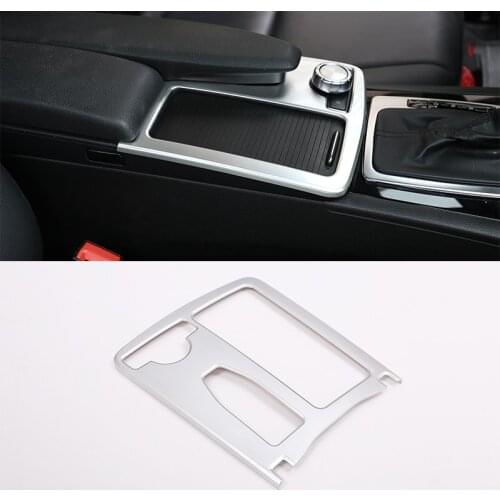 LHD RHD For Mercedes Benz C Class W204 2008-14 Car ABS Central Console Cup Holder Frame Trim E Class Coupe C207 W212 2010-12