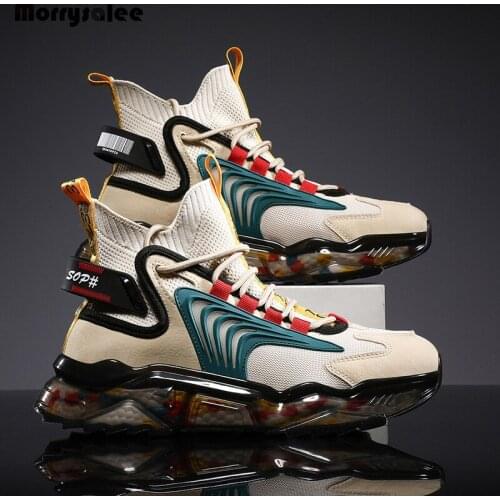 Fashion Classic Men Sneakers Spring Breathable Running Shoes for Men Graffiti Sport Shoes High-top Mesh Walking Jogging Shoes