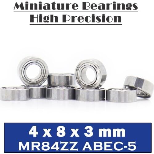 MR84ZZ Bearing ABEC-5 10PCS 4x8x3 mm Miniature MR84-ZZ Ball Bearings MR84 ZZ WML4008ZZ L-840ZZ