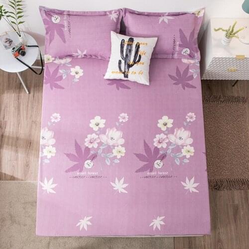 Mattress Cover For Bed Quilted Fitted Sheet For 4 Sizes Cute Hot Style Bed Fitted Sheet Bedspread Twin Full Queen King