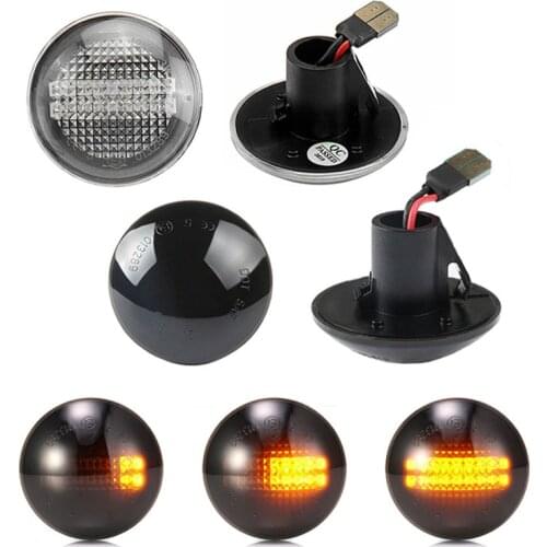 Pair Dynamic Led Side Marker Lights Wing Turn Signal Indicator Panel Repeater Lamps For Land Range Rover L322 2002-2012