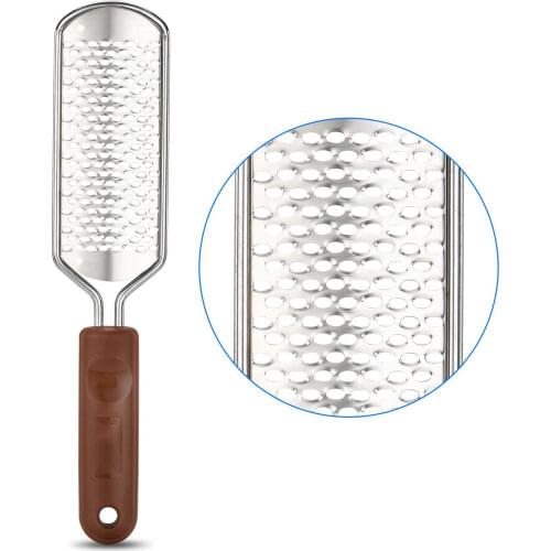 Professional Pedicure Foot File Colossal Stainless Steel Detachable Foot Scrubber Hard Skin Removers Rasp Foot Care Tools