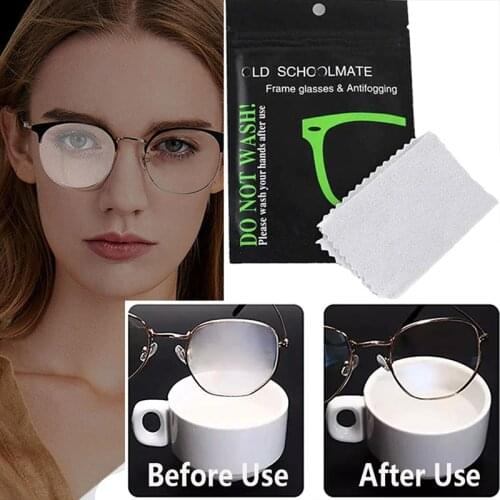 Anti-Fog Wipes for Glasses Microfiber Antifog Cloth Eyeglasses Cleaner For Lenses Anti-Fogging Cloth Glasses Eyewear Accessories