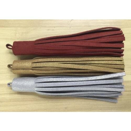 100pcs multi color 150mm suede leather tassel cords charms can ues DIY Jewelry ,Bag, Clother