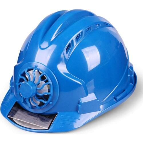 Solar Power Fan Helmet Safety Hard Hat Construction Workplace ABS material Outdoor Working Protective Cap Powered by Solar Panel