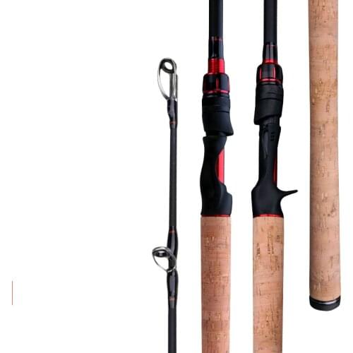 Carbon Casting Spinning Fishing Vara De Pesca H Power Black Fish Fishing Gear 2.1m 2.28m 2.4m Lure Olta Telescopic Fishing Canne