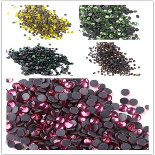 1000 gross SS6 Crystal AB/Clear Multi colors DMC Hot Fix Rhinestones Glass Crystal Flatback Hotfix Rhinestones For Wedding Dress