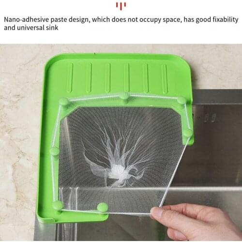Triangular Drain Rack Hanging Net Drain Basket Vegetable Fruit Strainer Filter Shelf Kitchen Vegetable Fruit Drainer