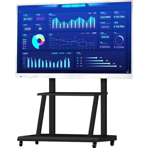 TV monitor function digital teaching board 65 inch finger touch screen interactive whiteboard E board