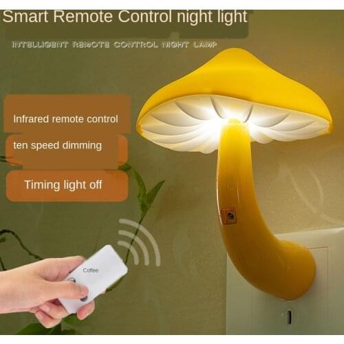 Wonderlife Remote Control Switch Night Light LED Plug-in Sleep Smart Table Lamp Night Light Baby Feeding Light Bedroom Lamp