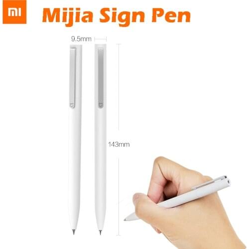 In Stock Original Xiaomi Mijia Sign 9.5mm Sign PEN PREMEC Smooth Switzerland Refill MiKuni Japan Ink add Mijia Black Refill