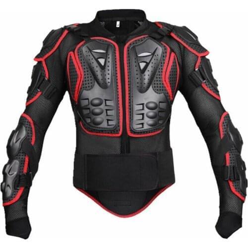 Wosaw Motorcycle Jersey Impact Resistance with Velcro Cycling Equipment Cross-Country Sports Armor Suit