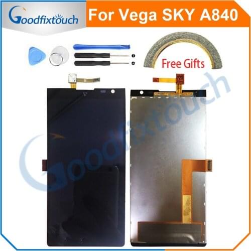 For Pantech Vega SKY A840 A840K A840L A840S LCD Display With Touch Screen Digitizer Assembly For SKY A840 Replacement Parts