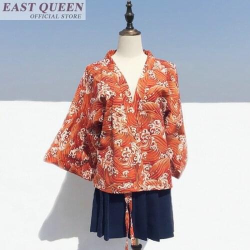 Japanese kimono traditional kimono women 2018 summer v-neck robe beach kimono plus size tunic women top summer 2018 FF611 A