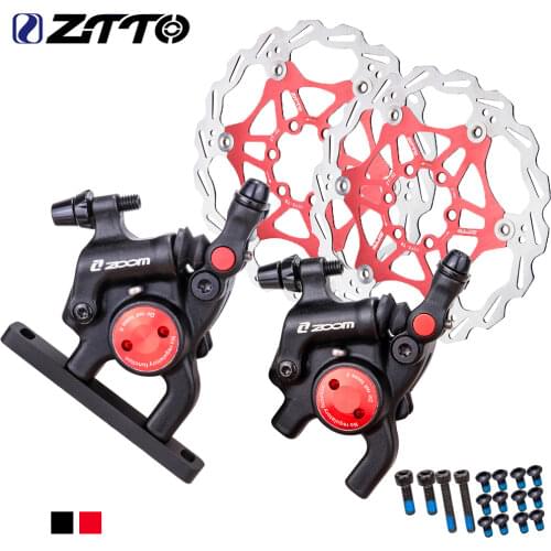 ZTTO Road Bike Brakes Line Pulling Hydraulic Disc Brake Calipers Flat Mount Calipers with 160MM Rotors Bicycle Parts