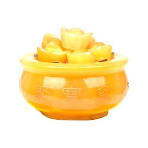 A cornucopia of decoration lucky imitation natural Topaz decoration crafts crafts decoration gold coins cornucopia