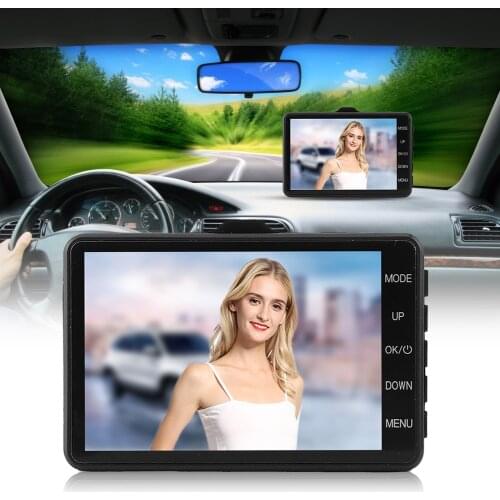 3.5in FHD 1080P Car DVR Camera Dual Camera Driving Recorder 140° Wide Angle G-Sensor Loop Recording car Video Recorder